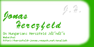 jonas herczfeld business card